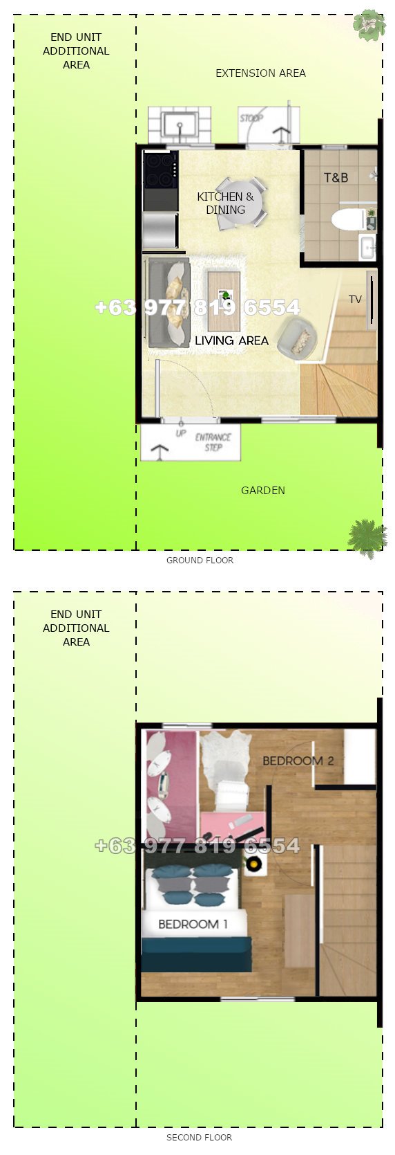 Arielle Floor Plan House and Lot in Quezon