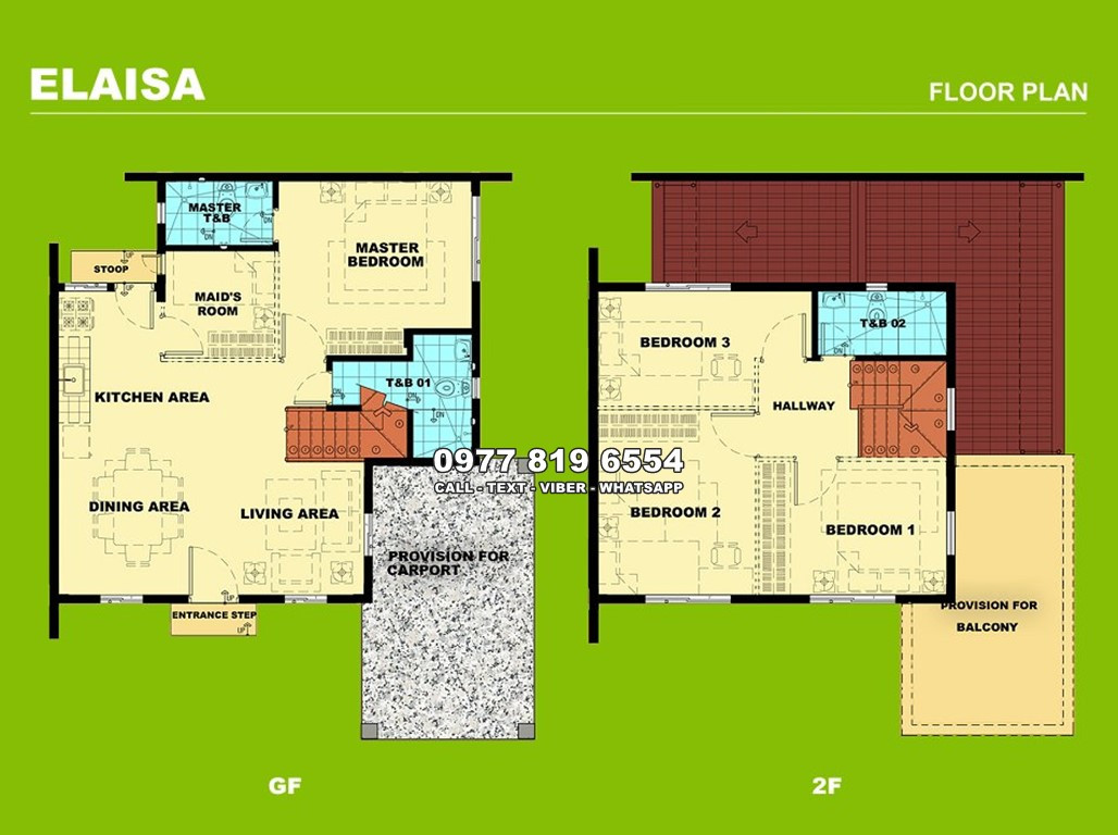 Elaisa Floor Plan House and Lot in Quezon